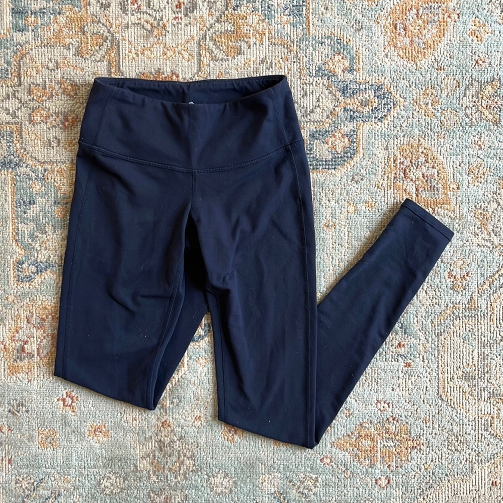Navy blue athleta leggings size xxs
